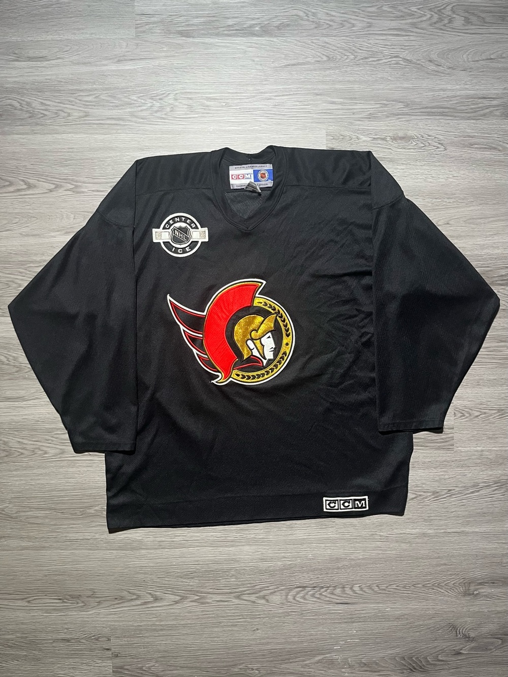 Vintage CCM Ottawa Senators Center Ice NHL hockey practice jersey men’s XL 